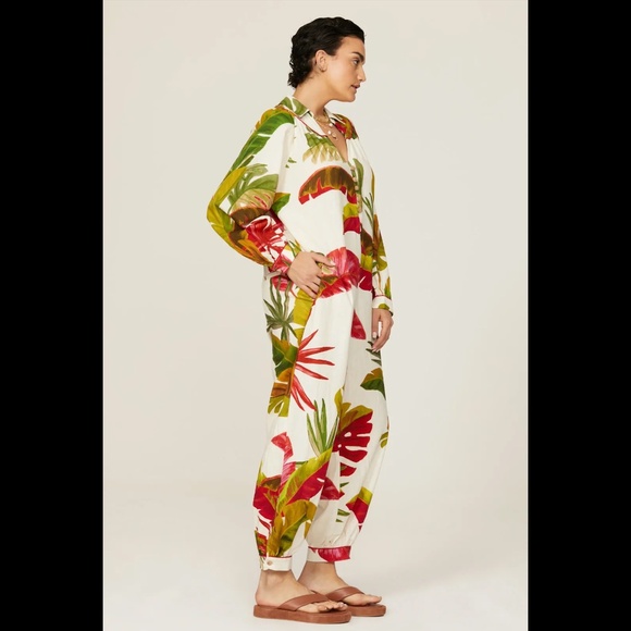 FARM Rio Spring Forest Jumpsuit Sz XS - Picture 7 of 15